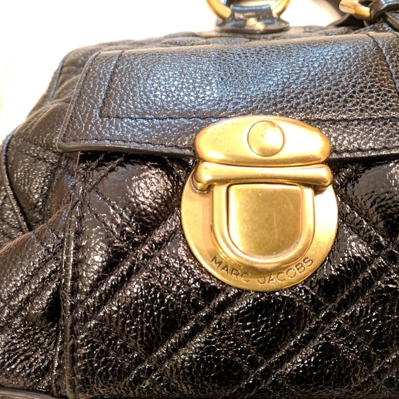 MARC JACOBS BLACK LEATHER HANDBAG!!! EXCELLENT!! - Picture 2 of 8